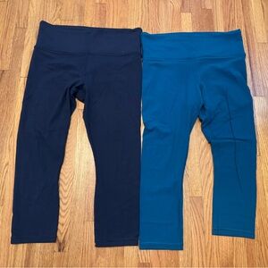 Athleta Navy and Teal Leggings